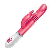 zhiounny Telescopic Rotating G Spotter Vinrators for Women Silicone Rabbit Vinrating Clintoris Sti-mulator Toiys for Women or Couples (Hot Pink-1)