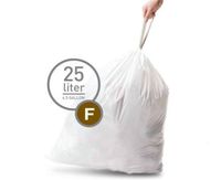 Simplehuman Bin Trash Can Bags Liners New 25l Litres Size F Box Pack of 20