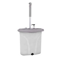 WXQ-XQ Mop and Bucket Cleaning Set Dry And Wet Hangable 180° Clean Beige Head Cloth2