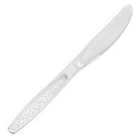 Daxwell Plastic Knives, Heavy Weight Polystyrene (PS), Clear, 7 9/16", A10000993 (Case of 1,000)