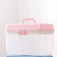 SJJSP First-aid kit Large Child First Aid Kit Multi-Function Medicine Box Family Guard(Blue,Pink) (Color : Pink)