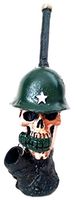 Novelty Collectibe WWII Skull Figurine Tobacco Pipe