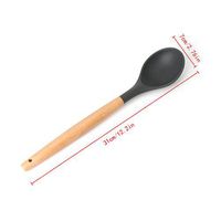 Dabixx Heat Resitant Non-stick Silicone Spoon Shovel Kitchen Utensils Cooking Bake Tool-04