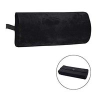 Memory Foam Pillow for Back Pain Relief - Half Moon Bolster Leg Pillow for Side, Back - Semi Roll Wedge Reduce Knee, Spine, Back, Hip, Ankle Stress - Adjustable Strap