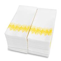 Disposable Hand Towels | Decorative Bathroom Napkins | Soft and Absorbent Linen-Feel Paper Guest Towels for Dinner, Wedding, Kitchen, Holiday Party | Bathroom Napkins Guest Disposable | Pack Of 100