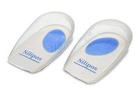 Wonder-Spur Soft Silicone Blue Dot Heel Cups, Large fits Men's shoe 8-10, Women's 10-12