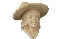 Meerschaum Pipe - Victorian Lady from Master Carver E. Cevher - Tobacco Smoking Pipe Hand Made from the Finest Block Meerschaum - New