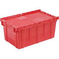Distribution Container With Hinged Lid 27-3/16x16-5/8x12-1/2 Red
