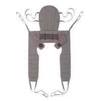 Dress High Toileting Sling with Waist Belt, Medium, Purple/Gray, Solid Polyester [Each-1 (single)]