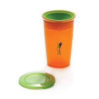 Juicy! Wow Cup, Translucent 360 Sippy Cup with Freshness Lid, Orange - 9 oz
