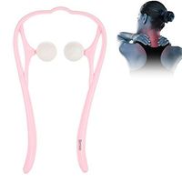 Trigger Point Neck Massager Shoulder Massager Roller Ball Self Massage Tool Shoulder Neck Back Pain Relieve Massager Old Man, Student, White Collar(Pink)
