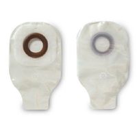 Karaya 5 Ostomy Pouch One-Piece System 9 Inch Length, Mini 1-1/8 Inch Stoma Drainable Convex, Pre-Cut, 3233 - Pack of 10