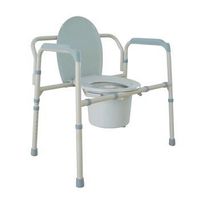 Drive Folding Bariatric Commode, No-Chip Composite Seat