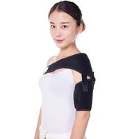 HELIALTH Compression Shoulder Support Brace, for Rotator Cuff Shoulder Tear Injury AC Joint Dislocation Prevention and Recovery | Left or Right Arm,Leftshoulder