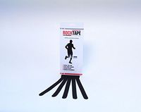 RockTape Kinesiology Tape, Recovery Edema Patches, Ideal for Bruising, Pain Relief & Muscle Injury, 20 Pre-Cut Strips, Black