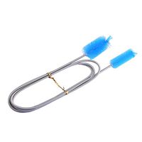 LIUguoo Aquarium Water Filter Pipe Air Tube Hose Stainless Steel Cleaning Brush Flexible Double Ended Hose Brush