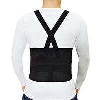 YC° Belt with Suspenders for Men, Working Lumbar Lower Back Brace Support Belt with Adjustable Straps,Lower Back Pain, Work, Lifting, Exercise, Sport