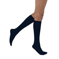JOBST Opaque Knee High 15-20 mmHg Compression Stockings, Closed Toe, X-Large, Midnight Navy