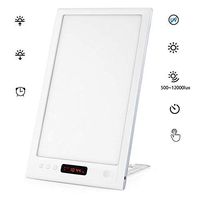 Portable 10,000Lux Light Therapy Lamp, LED Energy Lamp with Timer and Dimming, Mimicked Sunlight Lamp with Display