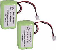 SPS Brand 4.8V 700mAh Rechargeable Replacement Battery for Emergency Light Simkar 6600012 (2 Pack)
