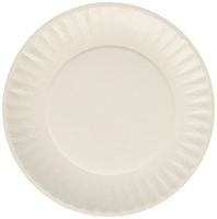 AJM Packaging Corporation : Paper Plates, Green Label, 6" Plate, 1000/CT, White -:- Sold as 2 Packs of - 100 - / - Total of 200 Each