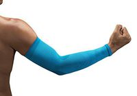 NV-X Sport Arm Sleeves 15-20MMHG Compression Enhanced Performance and Protection, Acid Aqua, Small