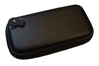 Travel Case Carbon Fiber Look Zippered for Small Electronics Cosmetics Jewelry Vape