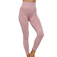 FDelinK Printed Yoga Pants High Waist Fitness Plus Size Workout Leggings Tommy Control Capris for Women（Pink，L）