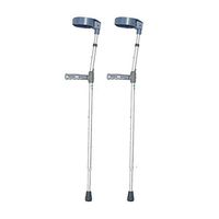 Alloeliey Safety Crutches Non-Slip, Aluminum Crutches are Light and Wearable, Crutches Handles are Ergonomic and Suitable for Elderly Rehabilitation,silverB