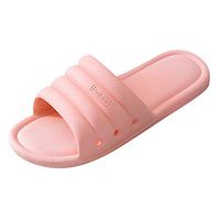 Emimarol Shower Sandals Women Bathroom Slippers Non-Slip Indoor Home House Beach Shoes Soft Lightweight House Shoes Pink