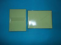 Crane PE9684 & PC9684 Set of Notes & Cards Lime Green 25 Cards 64 Lb. Imprintable 5 1/2" x 7 1/2" with 25 Matching Envelopes Limit 1 Per Customer