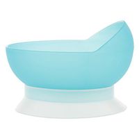 MagiDeal PP Plastic Anti-Slip Bowl for Stroke Hemiplegia Patients Disabilities, Elderly Dine Assistive Tableware with Strong Suction Cup Base, Sky Blue