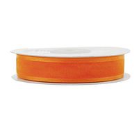 Homeford Satin-Edge Sheer Organza Ribbon, 25 Yards (7/8-Inch, Orange)
