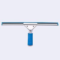 TEHWDE Stainless Steel Shower Squeegee Cleaner Window Squeegees Window Scraper for Bathroom Door and Car Mirror Wiper Window Glass Cleaning with Super Suction Cup Hook