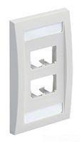Panduit CFPE4WHY 1-Gang 4-Port Faceplate, White