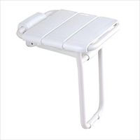 Bathroom Folding Wall-mounted Seat Entrance Hallway To Change Shoes Stool Bathroom Shower Chair Disabled Pregnant Women Elderly ABS Non-slip Bath Stool, Max 150kg (Color : White)