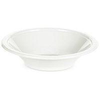 Club Pack of 240 White Disposable Plastic Party Bowls 12 oz