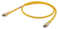 Hubbell Wiring Systems HC6Y07 netSELECT Structured Wiring Universal Patch Cord, Category 6, 7' Length, Yellow
