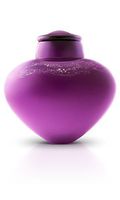 Urns In Style Hand Blown Glass Cremation Urn - Amethyst Sky