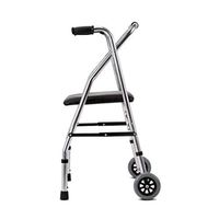 Rolling Walkers Walker Elderly Disabled Aluminum Alloy Auxiliary Walker Walker Walking Auxiliary Walker (Color : Silver, Size : 624784cm)