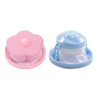 🏚️2 Packs Floating Pet Fur Catcher Filtering Hair Removal Device Wool Cleaning Supplies (Pink, Blue)
