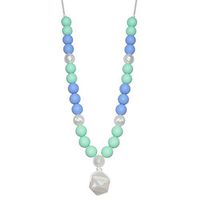 Munchables Stardust Sensory Chew Necklace for Girls - Chewable Jewelry for Girls (Mint)