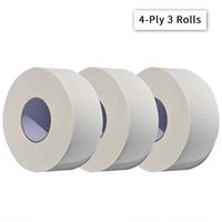 4-Ply 3 Rolls Soft Toilet Paper Bath Tissue Hand Toilet Towels for Home Kitchen