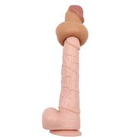 Amalgo 2020 New Extra Large Skin Color 13.8 INCH Realistic-Condom-Thick-Girth-Enhancer-Enlarger-Extender-Growth-Sleeve-