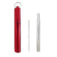 LLDWORK Straws Telescopic 304 Food Grade Portable Safe Reusable Drinking Straws Stainless Steel