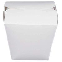 MM Foodservice Chinese Take Out Boxes, Microwavable Take Out Container, Grease and Leak Resistant Restaurant Grade Boxes (White, 16-Ounce)
