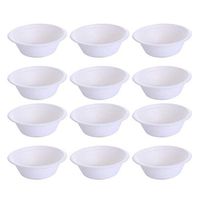 Healifty Disposable Paper Bowls Party Paper Bowls Biodegradable Paper Bowls for Painting DIY Craft Art Projects
