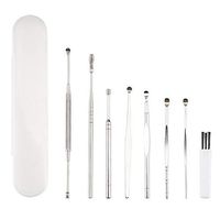 8 Pcs Ear Pick, Earwax Removal Tool for Men Women and Kids, Stainless Steel Ear Curette with Storage Box