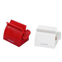 TiTCool 2 Pack Bathroom Rolling Tube Toothpaste Squeezer Dispenser Tube Roller Toothpaste Holder Stand for Adults and Kids