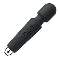 Wand Body Massager- Handheld Massager Therapeutic Cordless USB Personal Massager for Back, Neck, Foot, Leg, Body and Muscle Aches with 8 Speeds, 20 Vibration Patterns Rechargeable Self Massager